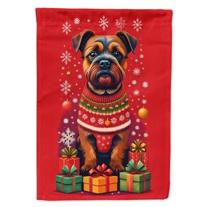 ธงประดับสวนคริสต์มาสเทอร์เรียร์ประดับสวนหลากสีสำหรับลานและป้ายสนามหญ้าสำหรับงานศิลปะลานบ้านเตียงดอกไม้ - Product Image 1