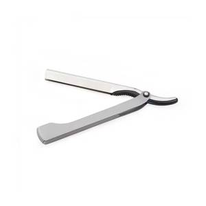 Morje Surgical Men's Straight <b>Razor</b> Stainless Steel <b>Single</b> <b>Blade</b> Rubber Handle for Barber Shop Face Shaving - Product Image 1