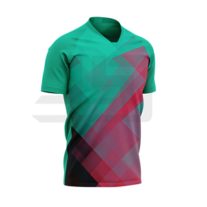 Custom Soccer Jersey Football Shirt Heat-Transfer Printed Breathable Moisture Wicking Quick Dry 100% Polyester Unisex Sportswear - Product Image 5