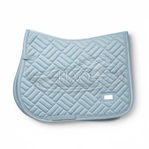 Tapis de selle ergonomique pour cheval avec forme anatomique, tissu anti-humidité et panneaux renforcés résistants à l'usure pour l'équitation - Product Image 2