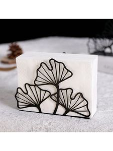 Vintage Style Metal Napkin Holder Featuring Artistic Design For Restaurants Kitchens And Elegant Dining Table Decoration - Product Image 1