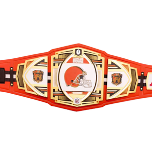 เข็มขัดแชมป์ Cleveland Browns เข็มขัดแฟนคลับกีฬาอย่างเป็นทางการ เข็มขัดแชมป์มวยปล้ำแบบปรับแต่งได้ระดับพรีเมียมสำหรับนักสะสม - Product Image 2