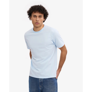 เสื้อยืดคอกลมแขนสั้นทรงตรงผ้าเจอร์ซีย์เรียบสำหรับผู้ชาย รับผลิตเสื้อผ้าสั่งทำแบรนด์ส่วนตัว ขายส่ง โรงงานผลิตเสื้อผ้าส่งออก - Product Image 5