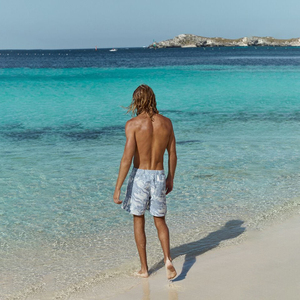 Shorts de bain pour hommes en toile de polyester et élasthanne de qualité supérieure, solides, pour la natation, le sport, la plage et le surf - Product Image 2