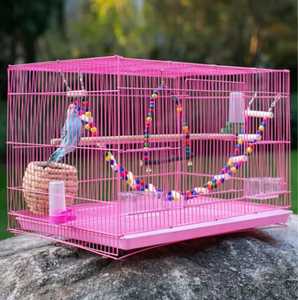 Mangeoire à oiseaux suspendue ronde en métal moderne, plateau à graines en maille, grande capacité, pour oiseaux sauvages, décoration de jardin, cour, terrasse extérieure - Product Image 3