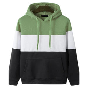 Sweat-shirt à capuche pour homme, à blocs de couleur, tricoté, manches longues, vêtements décontractés d'automne - Product Image 5