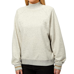 Sudaderas de Cuello Alto para Mujer, Tallas Grandes, de Alta Demanda, Color Sólido, Manga Larga, Tejido Casual - Product Image 1
