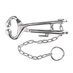 ที่คีบวัวสแตนเลสคุณภาพสูงระดับมืออาชีพ ด้ามยาว 19 นิ้ว น้ำหนักเบา สำหรับสัตวแพทย์ - Product Image 2