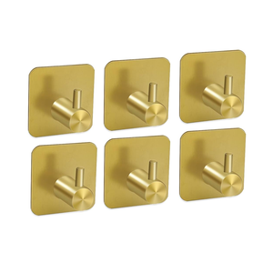 Ganchos de Pared de Latón, 3 Piezas, Alta Calidad, Multiusos, Precio Razonable, Ganchos Autoadhesivos de Latón para Ropa - Product Image 4