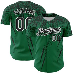 Maillot de baseball personnalisé pour équipe, entièrement boutonné, 100 % coton biologique, sérigraphie, antibactérien, col en V, manches courtes, devant - Product Image 5