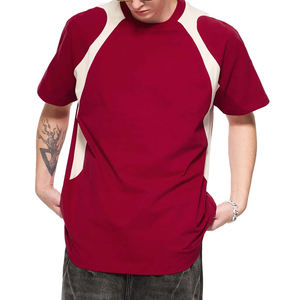 T-shirt Lulu surdimensionné à logo imprimé bicolore vintage, coupe ample, panneaux contrastants, 100 % coton, écologique, style universitaire - Product Image 4