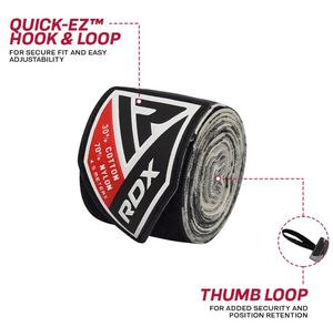 Bandages de boxe Twins 30YD en coton élastique solide respirant unisexe pour le kickboxing et l'entraînement en salle de sport - Product Image 3
