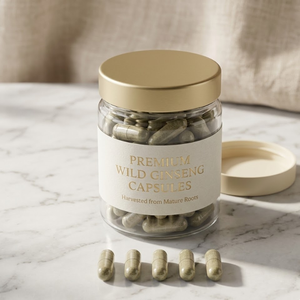 Premium 99% Pure Wild Ginseng Extract <b>Powder</b> Capsules High Quality Herbal Health Supplement Food Grade Natural Energy Drum - Product Image 4