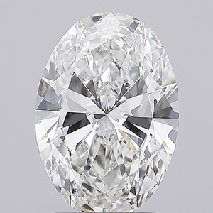 Diamant synthétique 2,51 carats, taille ovale brillante, couleur F, clarté VVS2, diamant créé en laboratoire pour bague de mariage de luxe personnalisée - Product Image 3