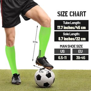 Anti Slip <b>Grip</b> Soccer <b>Socks</b> Breathable Crew Athletic <b>Socks</b> Custom Logo Sports <b>Socks</b> for Men Teens - Product Image 6