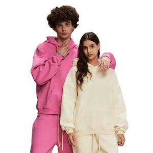 Survêtement Homme Taille USA 350 GSM 100% Coton Épais Hiver Respirant Fermeture Éclair Personnalisable Logo Sur Demande Uni - Product Image 1