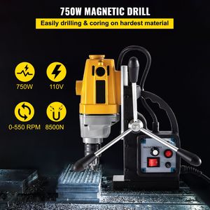 Trapano Magnetico da 750W con Diametro Massimo di Foratura di 0,5 Pollici e Profondità Massima di Foratura di 3,9 Pollici, Base Magnetica da 1910 libbre di Forza di Trazione, Macchine per Foratura - Product Image 2