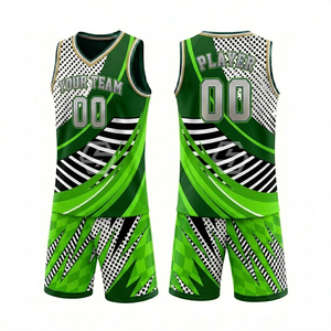 Maillot de basket-ball personnalisé avec logo OEM, sublimation, uniforme de basket-ball, 100% polyester, numéro d'équipe, club - Product Image 2
