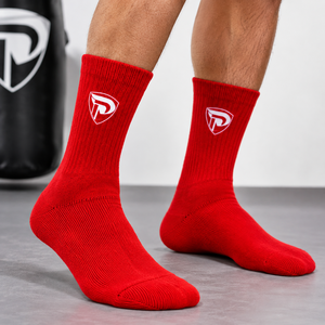 Dumela Men's Red Crew <b>Socks</b>-100% Cotton Knitted Heat-Transfer Printed Breathable & Quick Dry <b>Winter</b> Sports Use <b>Socks</b> - Product Image 4