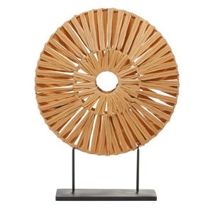 Objeto decorativo de ratán hecho a mano, pieza decorativa tejida para la sala de estar, centro de mesa y mesa auxiliar. - Product Image 2