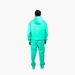 Survêtement anti-rétrécissement pour homme avec strass, personnalisable avec votre logo de marque, style oversize ample, sweat à capuche zippé à manches longues pour homme - Product Image 3