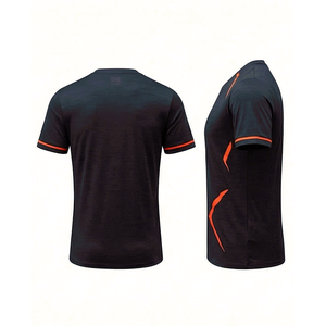 โรงงานผลิตเสื้อผ้ากีฬา พร้อมส่ง ขายส่ง MOQ ต่ำ รับผลิตตามสั่ง เสื้อยืดออกกำลังกายสำหรับฤดูร้อน ยูนิเซ็กส์ วัยรุ่น ผู้ชาย ป้องกันการบาดเจ็บ - Product Image 4