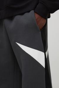 Pantalon de jogging unisexe décontracté style streetwear, coupe ample, épais, avec patchwork et logo imprimé par transfert thermique, séchage rapide - Product Image 6