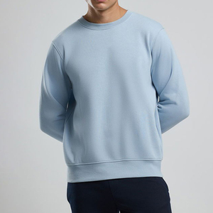 Sweat-shirt pour homme à col rond en coton épais surdimensionné, personnalisable avec impression OEM - Product Image 1