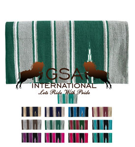 Manta Navajo 30 X 30, mantas de silla de montar personalizadas con patrón tradicional navajo en diferentes colores para equitación - Product Image 6