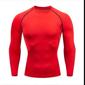 Best New Men Regular Sleeve Breathable <b>Spring</b> Fitness <b>Compression</b> T-Shirt Gym Workout High Quality Tops Running Jogging Wear - Product Image 2