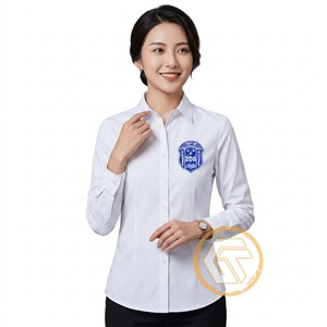 Chemise décontractée pour femme sur mesure ODM, col rabattu, manches raglan, 100% coton, écologique, pour la sororité Zeta Phi Beta - Product Image 2