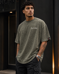 T-shirt Homme Oversize Tie-Dye FLY HUMBLE à Manches Courtes Col Rond Style Urbain en Coton avec Impression de Logo sur le Devant – Vente en Gros - Product Image 4