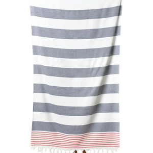 Customizable 100x180cm <b>Large</b> Turkish Beach Towel with Tassels Sand Free Beach <b>Scarf</b> Weaving OEM Manufacturer Wholesale - Product Image 1