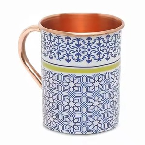 Taza Moderna de Cobre Esmaltado Ecológica para Moscow Mule, Personalizable, Diseñada para Servicio de Cócteles, Bar, Cocina, Comedor, Regalo - Product Image 4