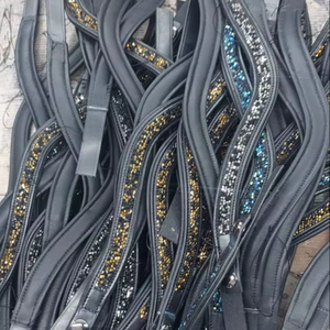 Calidad Superior Negro Marrón Diseñador Guanina Cuero Ceja Banda Cómodo Accesorio Ecuestre para Uso de Caballos - Product Image 5