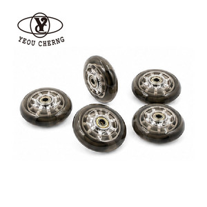 100x24mm PU Wheels 78A High Rebound for Elderly Assistance Devices Walking <b>Frames</b> Mobility Aid Parts Smooth Rolling Caster Wheel - Product Image 5