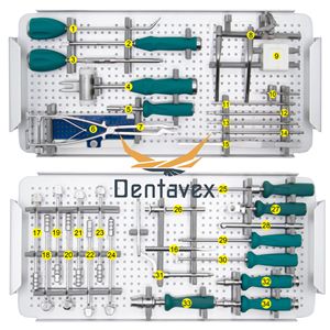 CZMeditech Juego de Instrumentos Quirúrgicos Ortopédicos de Nuevo Diseño: Jaula Espinal PEEK con Tornillo de Bloqueo para Cuidado Óseo por Dentavex - Product Image 1