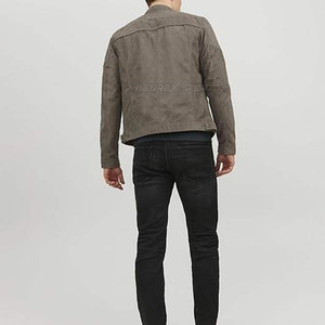 Premium <b>Men's</b> <b>Suede</b> <b>Jacket</b> with Stand Collar Front Logo Stylish Casual Winter <b>Jacket</b> Breathable & Eco-Friendly OEM Customizable - Product Image 2