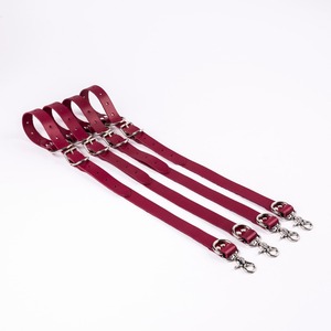 Genuine <b>Leather</b> Bed Restraints High Quality Bondage Straps Set Adjustable <b>Wrist</b> Ankle <b>Cuffs</b> Belts Set RTTS-0123 - Product Image 2