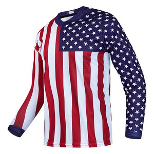 Maillot de cyclisme pour hommes, t-shirt à manches longues pour VTT, maillot de moto respirant, séchage rapide, évacuation de l'humidité, hauts de loisirs - Product Image 1