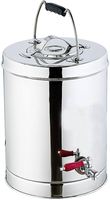 Bain-marie électrique 220V en acier inoxydable 304, chariot de 15 litres avec robinet pour distribution de thé ou d'eau chaude