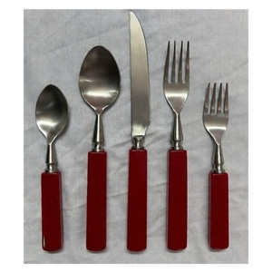 Stainless Steel <b>Flatware</b> <b>Set</b> Marble Handle PVD Gold Plated Cutlery For Luxury Home Hotel Restaurant Dining Table Place Setting - Product Image 3