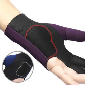 Guantes de Snooker Unisex Más Vendidos, Transpirables, de Tres Dedos, con Muñequera Ajustable de Velcro, para Mano Izquierda o Derecha, con Logotipo Personalizado - Product Image 1
