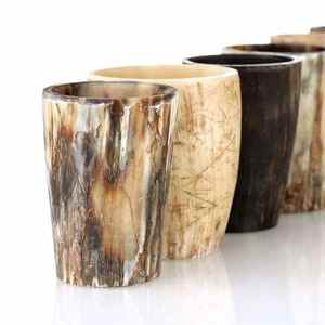 Vaso Corto de Cuerno Natural con Diseño Antiguo, Hecho a Mano, Estilo Náutico Vikingo, Pulido, para Bar, Precio Bajo - Product Image 6