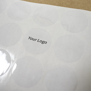 สติกเกอร์กาวใสกันน้ำ PP ขนาดเส้นผ่านศูนย์กลาง 1 นิ้ว สำหรับปิดผนึกกล่องของขวัญ ขนม พิซซ่า อาหาร และการจัดส่ง - Product Image 3