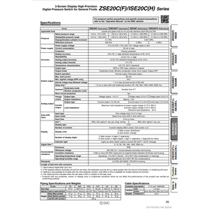 Pressostat numérique SMC Pneumatics ISE20C-T-A2-WB - Product Image 1