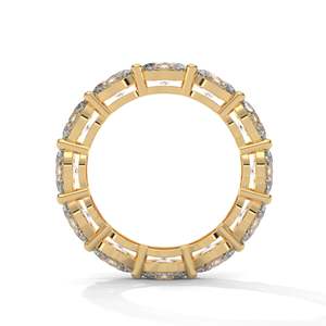 Anillo de Compromiso y Boda para Mujer en Oro Rosa de 14K con Diamante Cultivado en Laboratorio, Corte Ovalado Moderno, Certificado IGI - Product Image 2