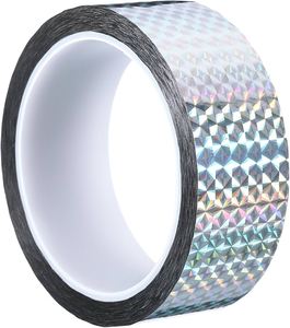 Multi-Purpose Prism Holographic Reflective Self Adhesive Tape Silver Craft Decorative Tape for DIY Arts Scrapbooking Packaging - Product Image 3