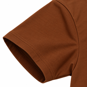 iota-phi-theta Camiseta de cuello redondo marrón para hombre con gráfico del escudo de la fraternidad, manga corta, informal, con letras griegas - Product Image 5