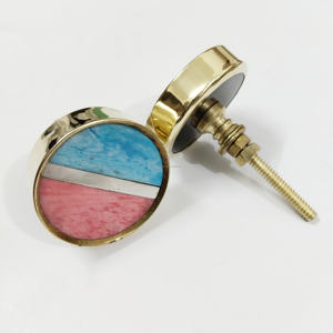 Perillas de latón sin cortar de nácar, accesorios de Hardware hechos a mano de la mejor calidad, perillas de puerta de cocina de cajón, fregona de latón - Product Image 3